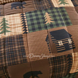 Donna Sharp Your Lifestyle Brown Bear Cabin 3Pc Comforter Set Bedding