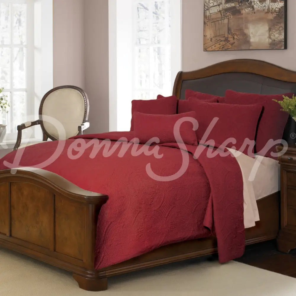 Eurosham Ana Crimson (Quilted) Sale