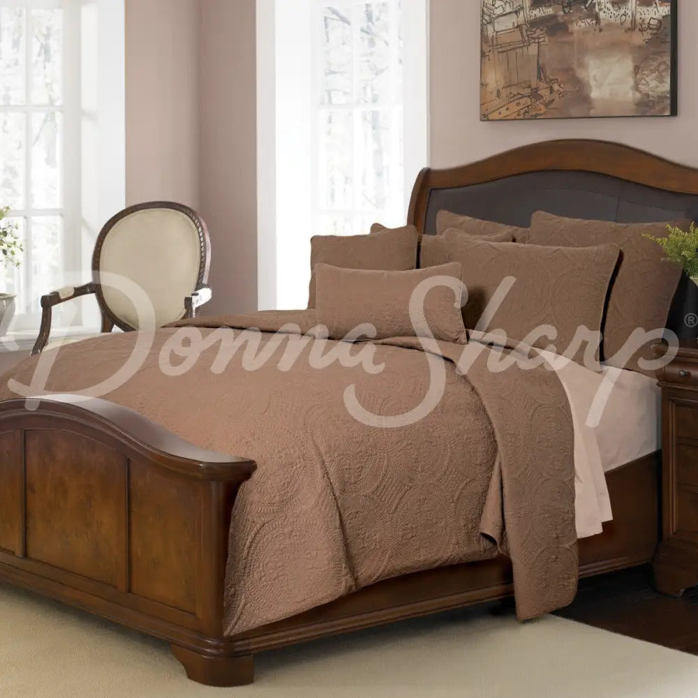 Eurosham Ana Mocha (Quilted) Sale