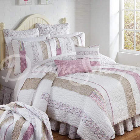 Eurosham Lily Floral (Quilted) Sale