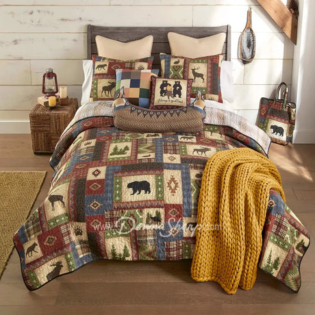 Forest Grove Quilted Bedding Set from Your Lifestyle by Donna Sharp King Set, Quilt + 2 Shams Bedding