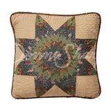 Forest Star Cotton Quilted Bedding Square Pillow