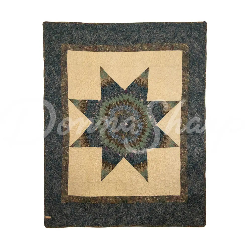 Forest Star Cotton Quilted Bedding Throw