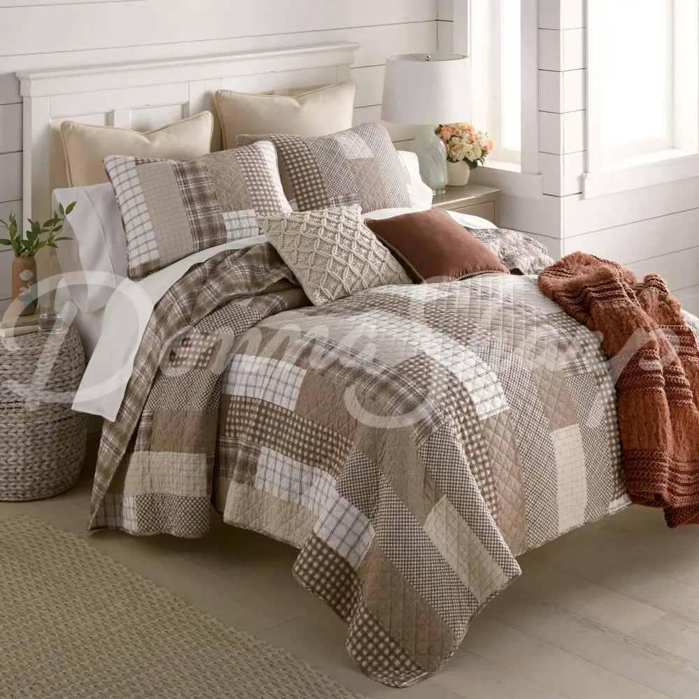 Highland Plaid Cotton Quilted Bedding Set By Donna Sharp