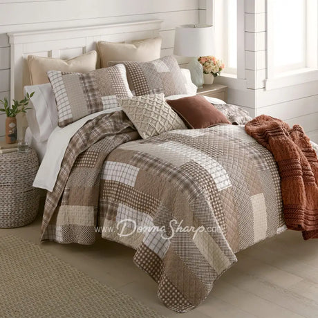 Highland Plaid Cotton Quilted Bedding Set By Donna Sharp