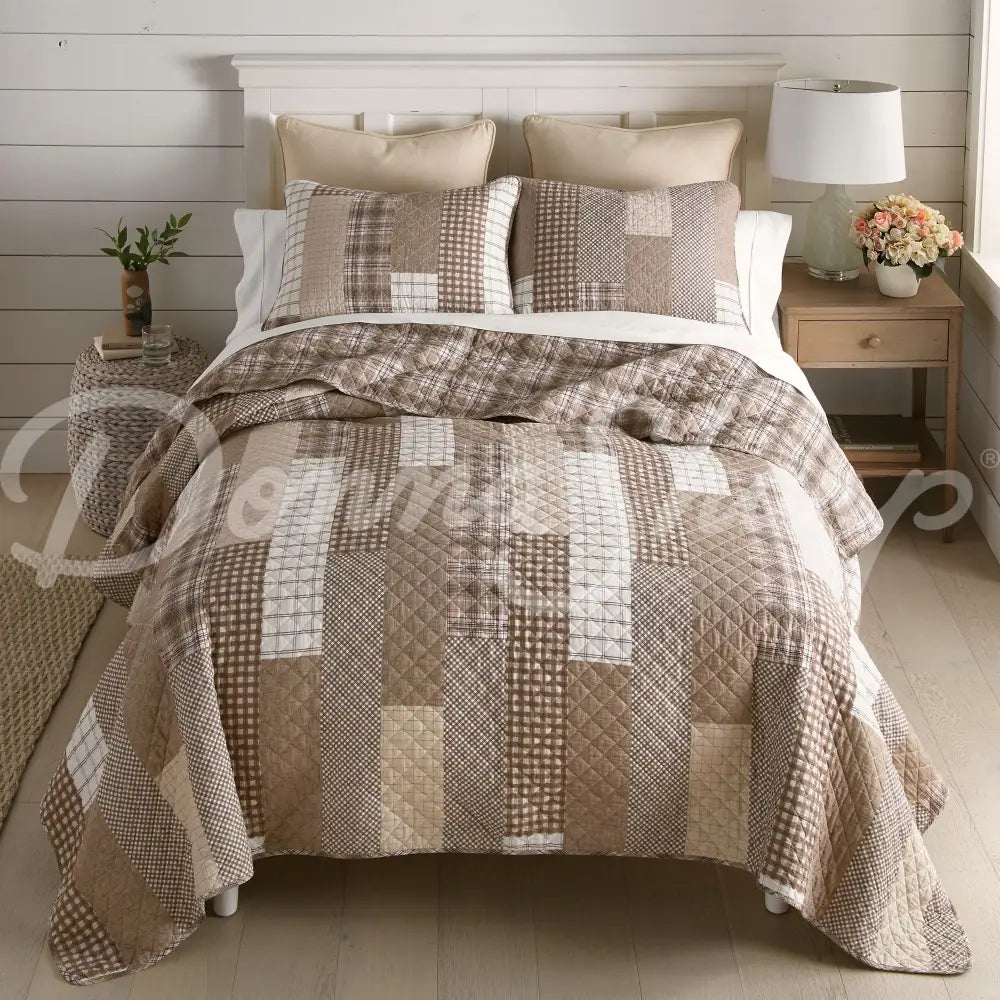 Highland Plaid Cotton Quilted Bedding Set By Donna Sharp