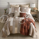 Highland Plaid Cotton Quilted Bedding Set By Donna Sharp Square Pillow