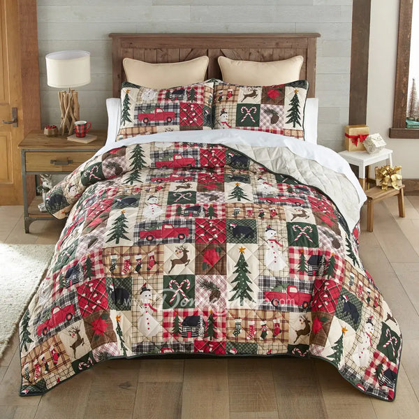 Holiday Dream Quilted Bedding Set from Your Lifestyle – Donna