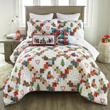 Holiday Love 3pc Comforter Bedding Set King Comforter Holiday