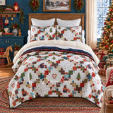 Holiday Love 3pc Quilted Bedding Set - Holiday
