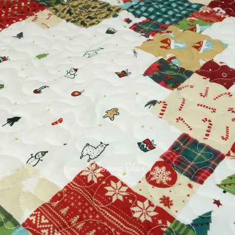 Holiday Love 3pc Quilted Microfiber Bedding Set Holiday
