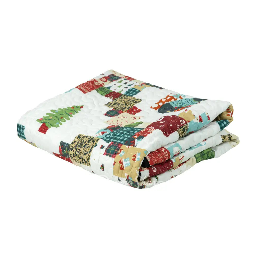 Donna Sharp Holiday Love Quilted Microfiber Throw