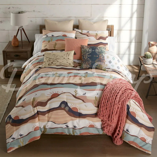 Journey 3Pc Comforter Bedding Set From Your Lifestyle By Donna Sharp Tribal Pillow