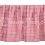 King Bedskirt Pink Plaid (G) Sale