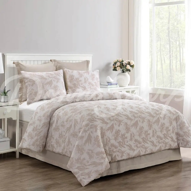 King Comforter Set Almaria (Blush) Brands