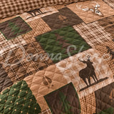 King Set Green Forest All Quilts