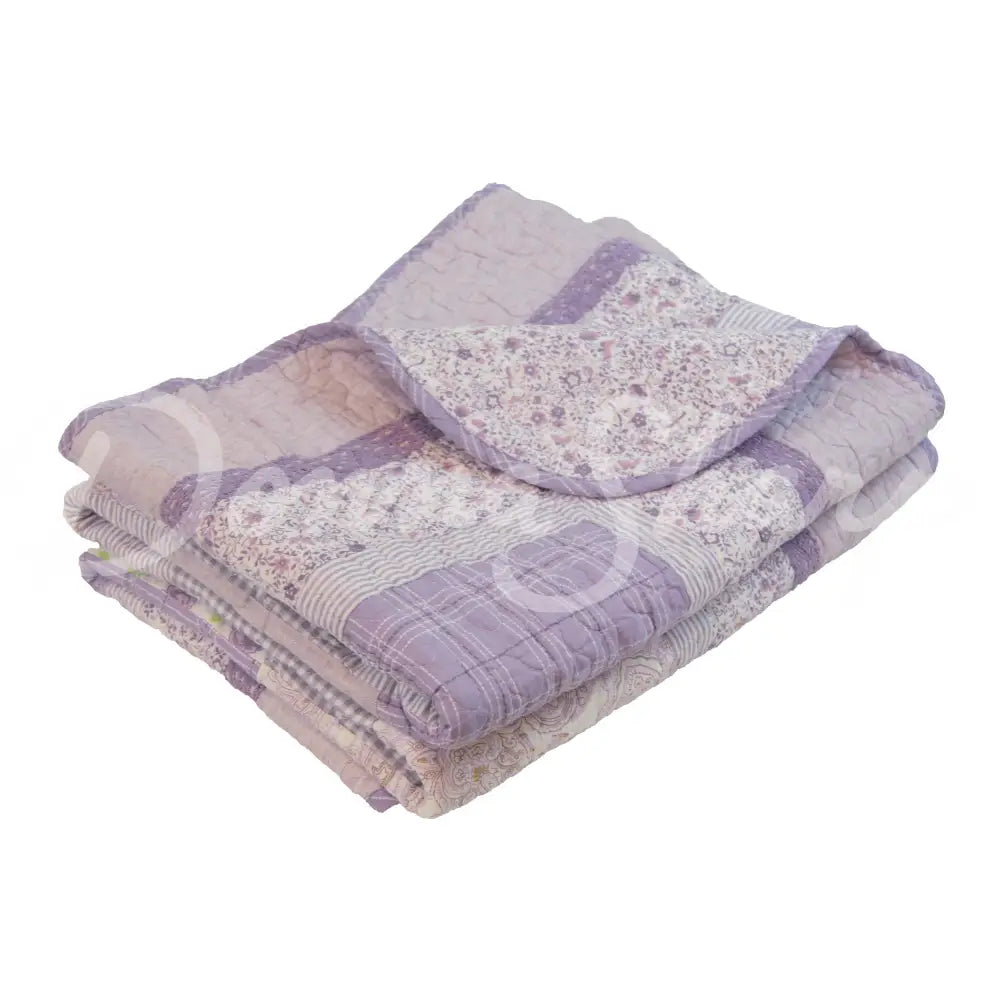 Lavender Rose Cotton Quilted Bedding