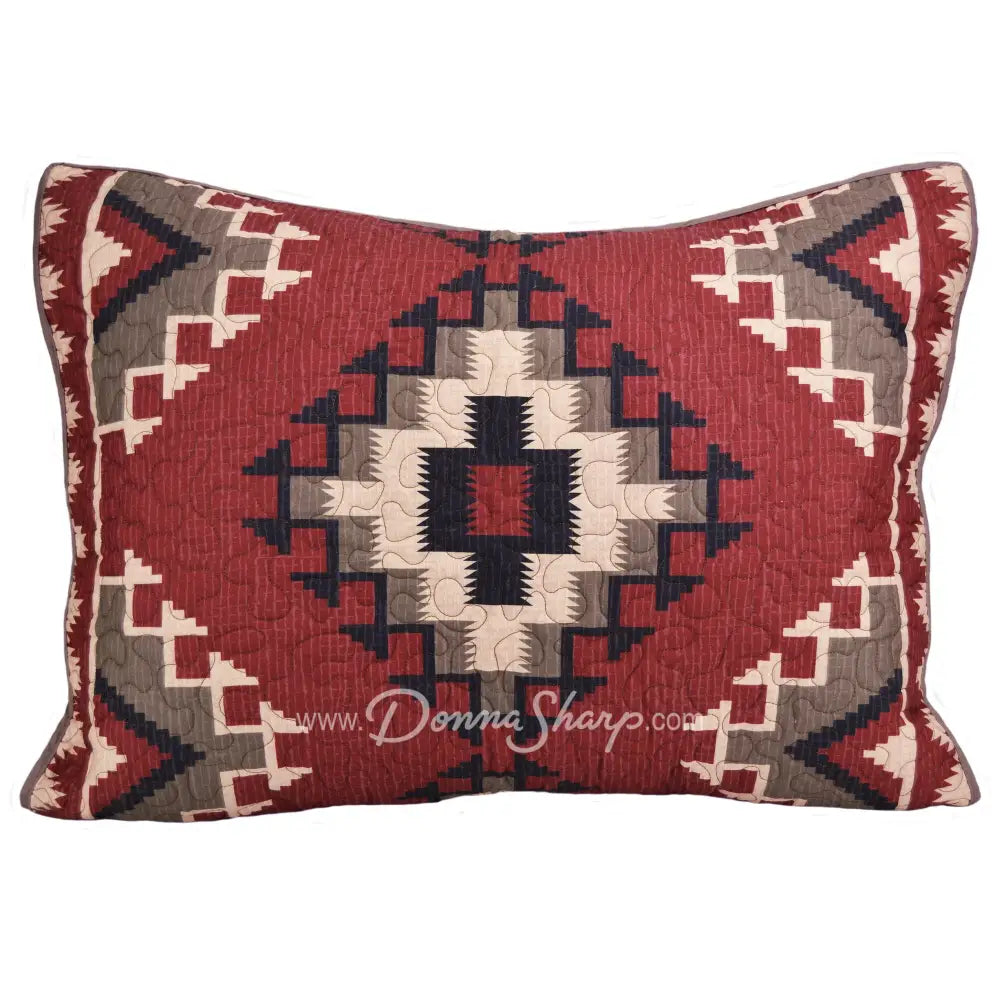 Mojave Red 3Pc Quilted Bedding Set From Donna Sharp