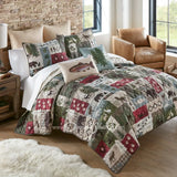 Montana Forest Quilted Bedding Set From Your Lifestyle By Donna Sharp New