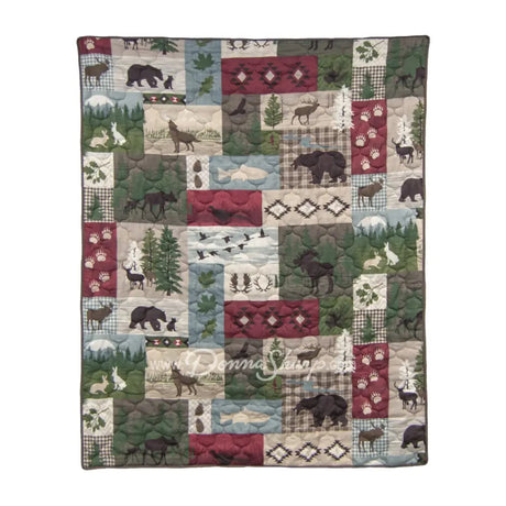 Montana Forest Quilted Bedding Set From Your Lifestyle By Donna Sharp New