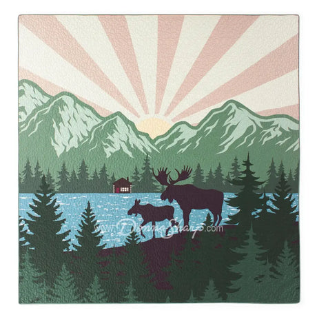 Moose Retreat 3Pc Quilted Bedding Set From Donna Sharp