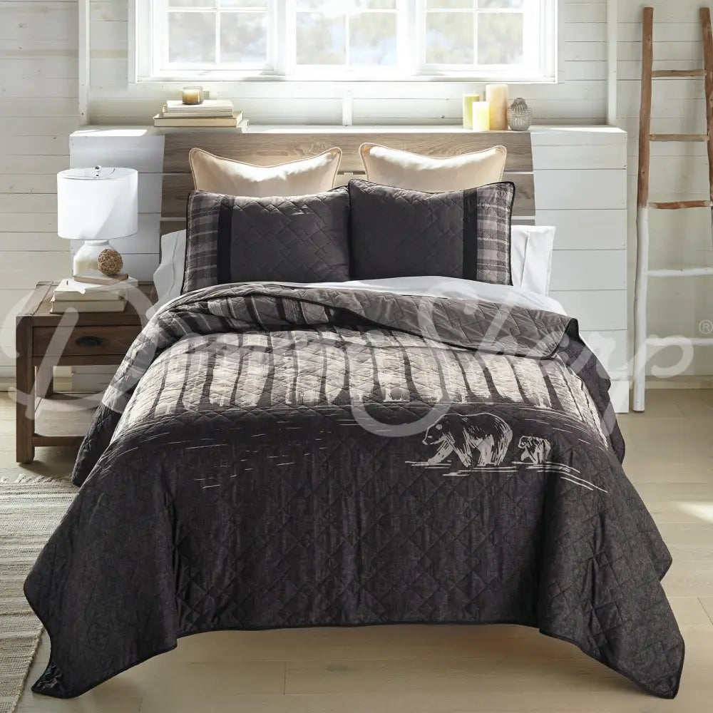 Nighttime 3Pc Quilted Bedding Set By Donna Sharp