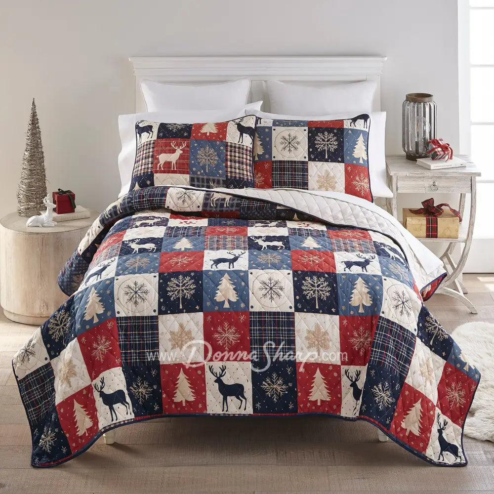 Noel Patch Quilted Bedding Set from Your Lifestyle - Holiday