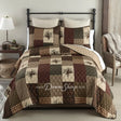 Pine Panels Microfiber Quilt Set King Quilt Set