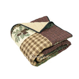 Pine Panels Microfiber Quilt Set