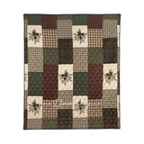 Pine Panels Microfiber Quilt Set Throw