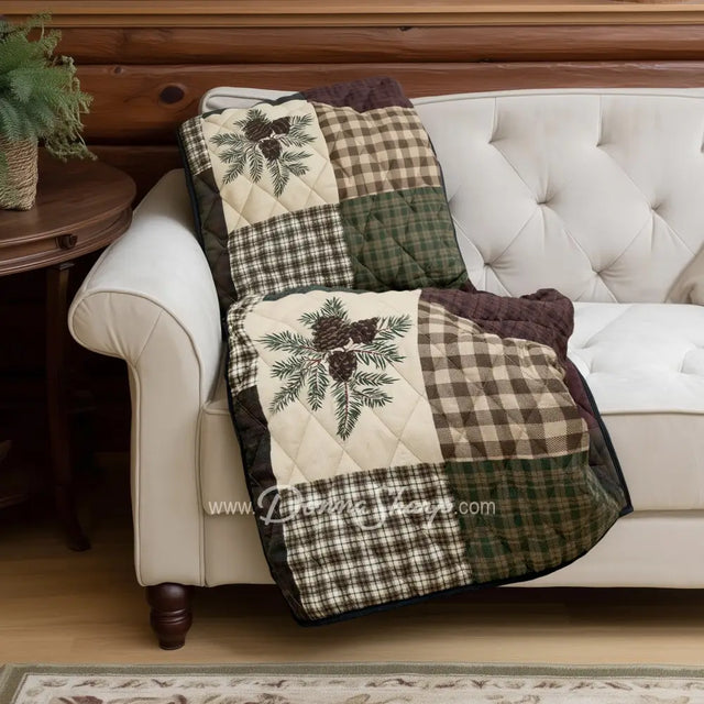 Pine Panels Microfiber Throw