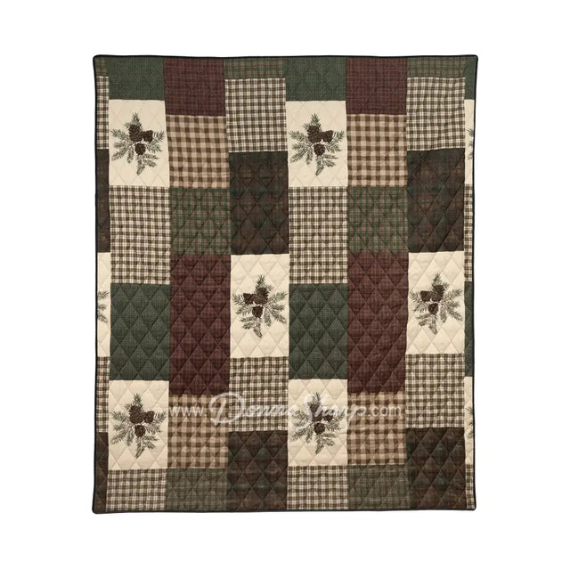 Pine Panels Microfiber Throw