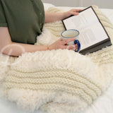 Plush Knit Throws From Your Lifestyle By Donna Sharp Ivory Bedding