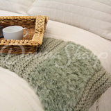 Plush Knit Throws From Your Lifestyle By Donna Sharp Sage Bedding