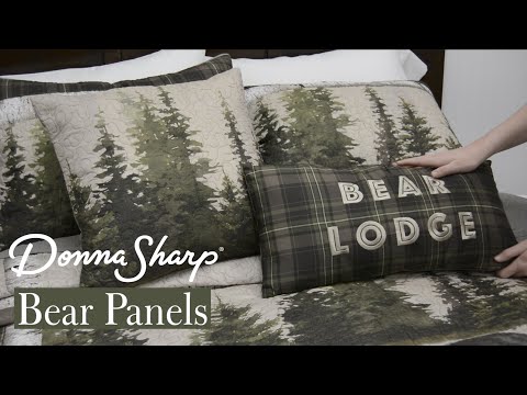 Donna Sharp Bear Panels Quilted Bedding Set
