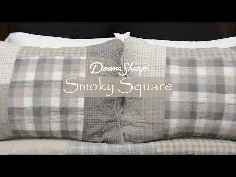 Donna Sharp Smoky Square Cotton Quilted Bedding