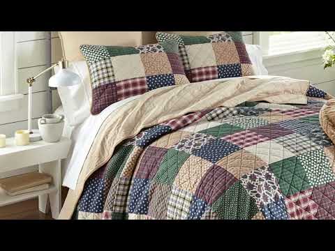Donna Sharp Rustic Paisley Pieced Cotton Quilt Set