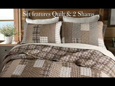 Highland Plaid Cotton Quilted Bedding Set by Donna Sharp