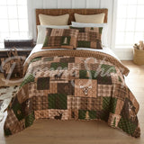 Queen Set Green Forest All Quilts