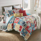 Retro Christmas Comforter Set Bedding