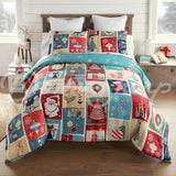 Retro Christmas Comforter Set Bedding