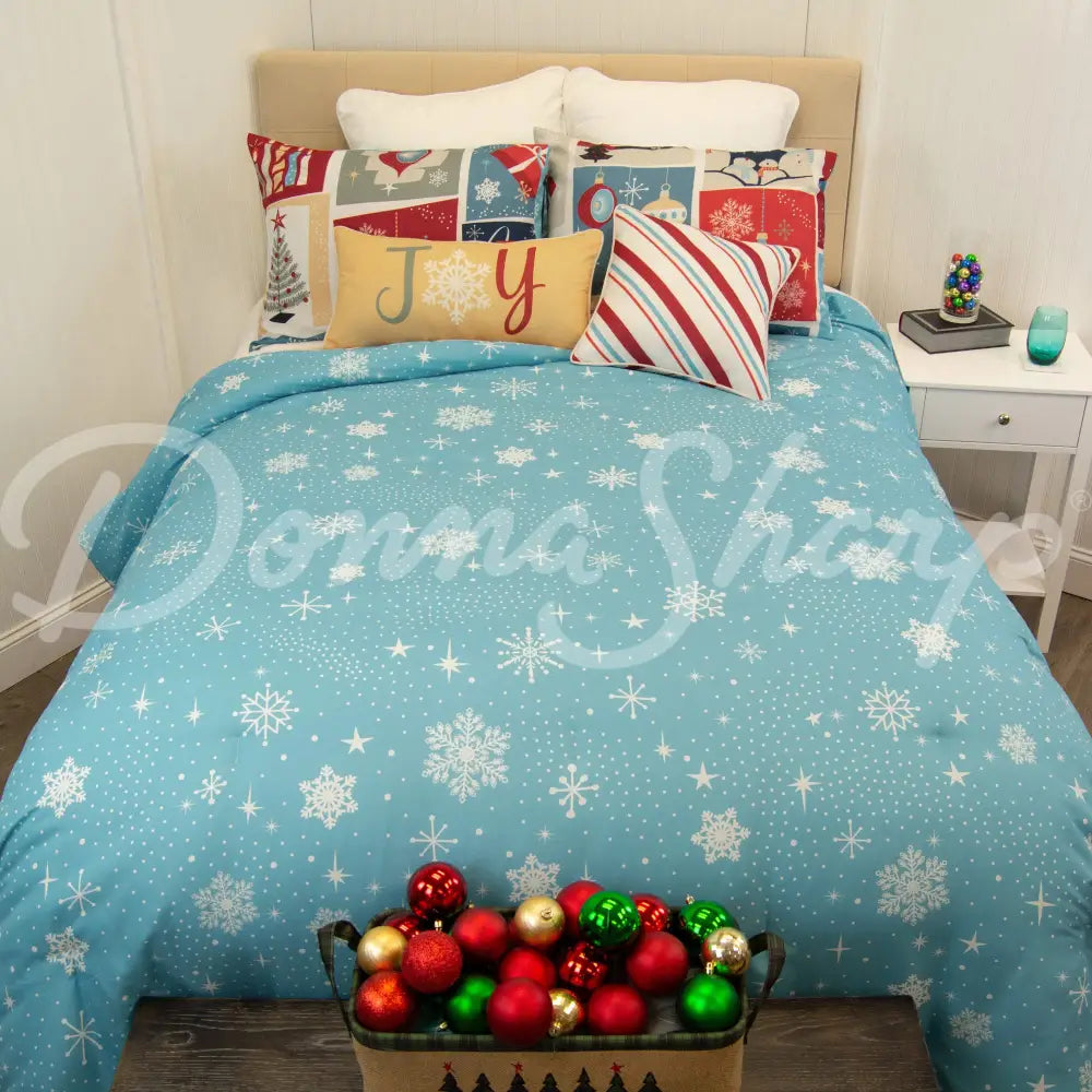 Retro Christmas Comforter Set Bedding