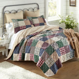 Rustic Paisley Pieced Cotton Quilt Set From Donna Sharp King + 2 Shams New