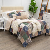 Rustic Paisley Pieced Cotton Quilt Set From Donna Sharp New