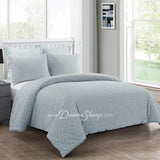 Seville Comforter Set King / Soft Blue Bedding