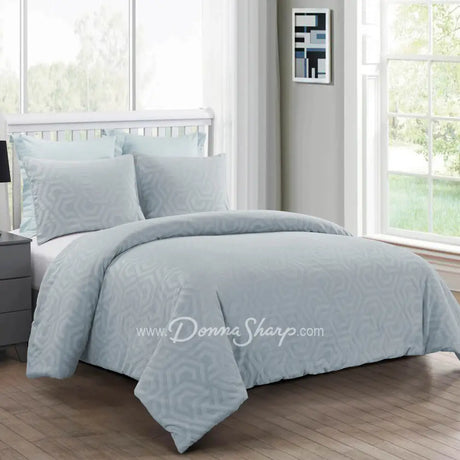 Seville Comforter Set King / Soft Blue Bedding