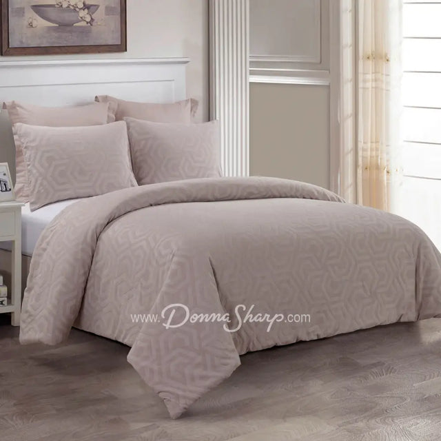 Seville Comforter Set Queen / Blush Bedding