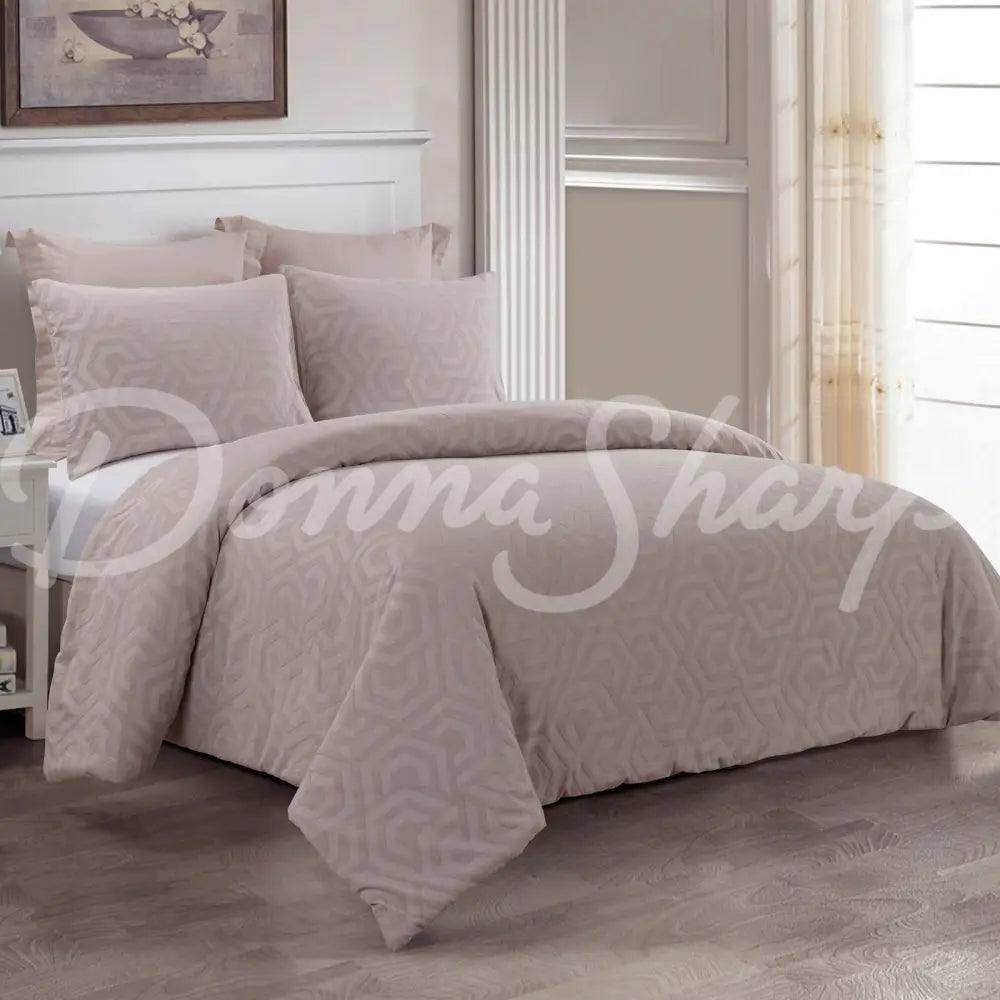 Seville Comforter Set King / Blush Bedding