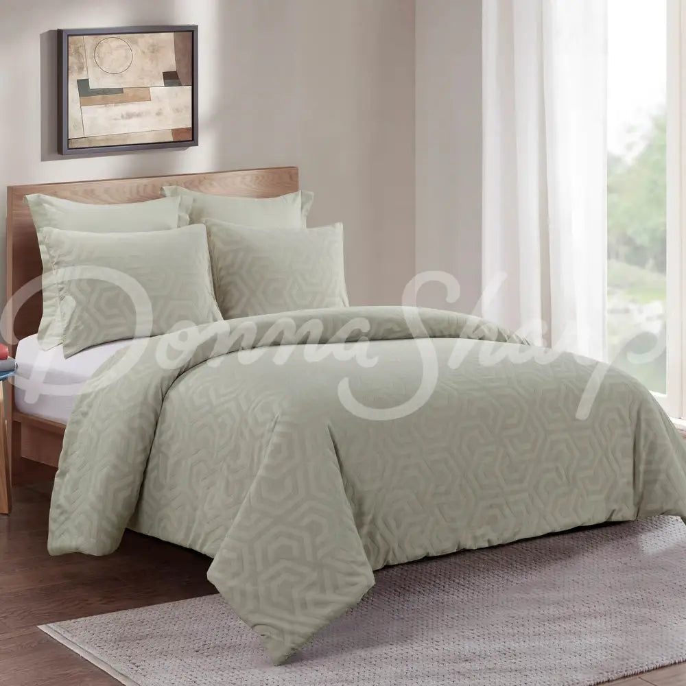 Seville Comforter Set King / Sage Bedding