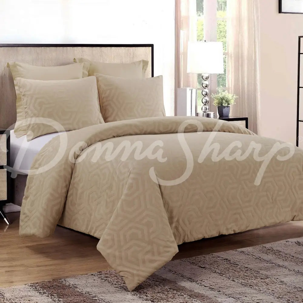 Seville Comforter Set King / Sand Bedding